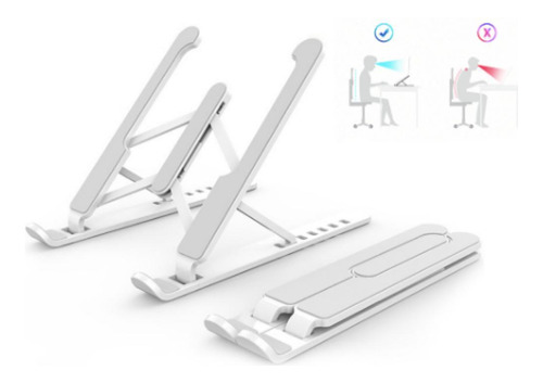 Base Para Notebook Dell Regulável Ergonômico Branco