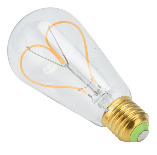 Bombilla Love Peach Con Filamento Led Transparente En Forma