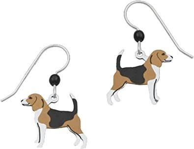 Sienna Sky Barney  Pendientes De Perro Beagle Negro Blanco