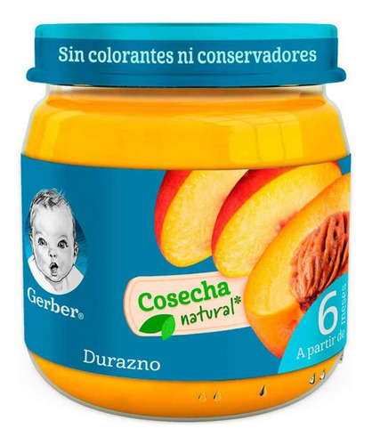 Gerber Papilla Durazno 2da Etapa Frasco Con 113 G