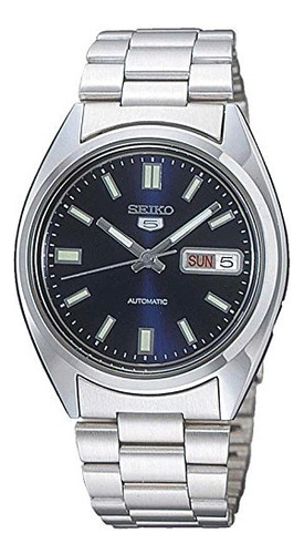 Reloj Seiko 5 Automatic Snxs77 Para Hombre Con Esfera Azul