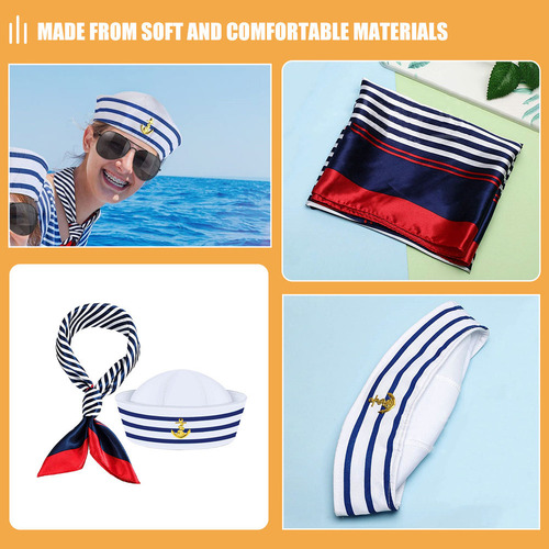 Conjunto De Gorro Y Bufanda Marinero Para Mujer Y Hombre, At