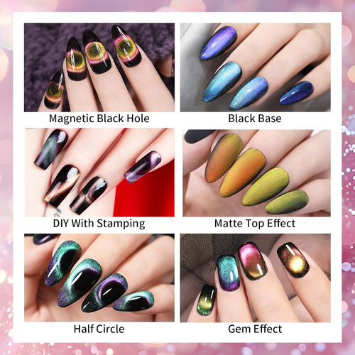 Esmalte De Uñas De Gel De Ojo De Gato, Juego De Esmalte De G