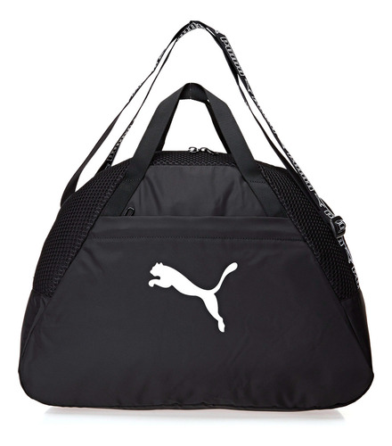 Bolsa deportiva Active Essentials para mujer, color: negro, diseño de tela lisa, 26 litros | Puma
