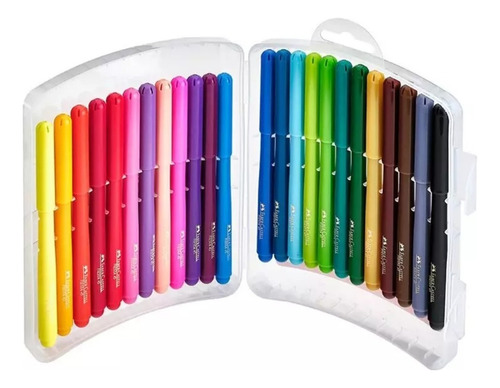 24 Plumones Lavables Marcador Colores Fiesta Faber Castell