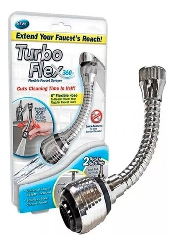 Mangueras Adaptador Flexible Lavaplatos Cocina Turbo Flex