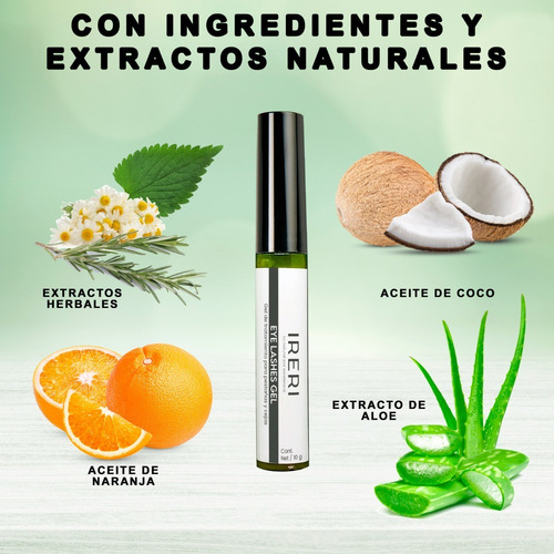 Imagen 5 de 9 de Gel Crecimiento Pestañas Y Cejas Alargador Engrosador Brillo