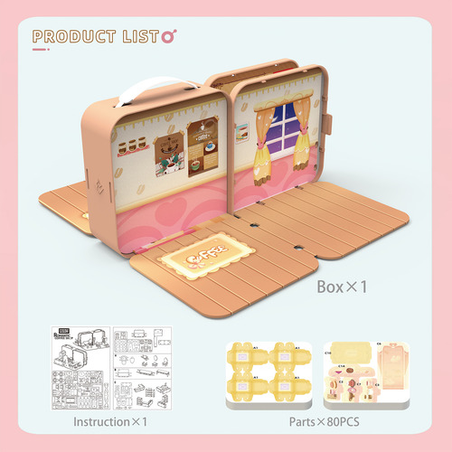 Juego De Rompecabezas Y Juguetes 3d: Cafetería De Bricolaje