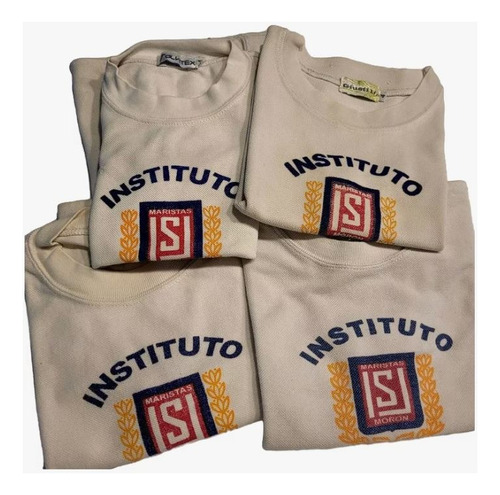 Remeras Blanca Manga Corta Instituto San José De Morón Blanco Lisa 4 (Usado)