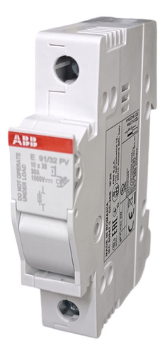 Base Porta Fusibles Abb E91/32pv 1p 30a, 1000v, 10x38mm