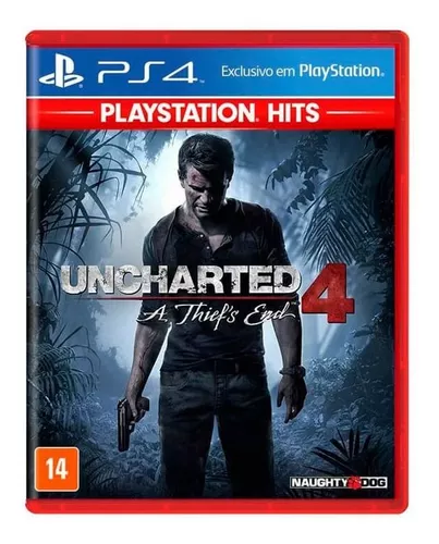 Uncharted 4 Thief's End Hits - Ps4 - Mídia Física