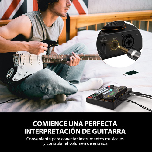 Mezcladora Interfaz De Audio Podcast Stream Maonocaster Ame2