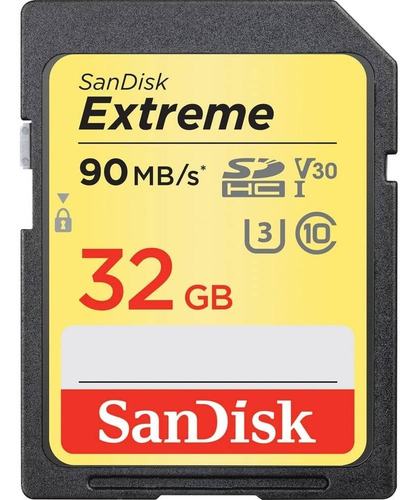 Imagen 2 de 3 de Sandisk Extreme 32gb Sd 4k Clase 10 U3. Envío Gratis