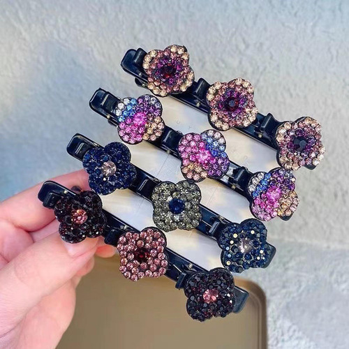 Pinzas Para El Pelo P Con Piedras De Cristal Brillantes Tren