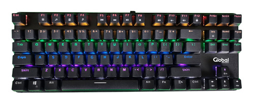 Teclado Mecanico Gamer Con Luces Kl301 Global Electronics