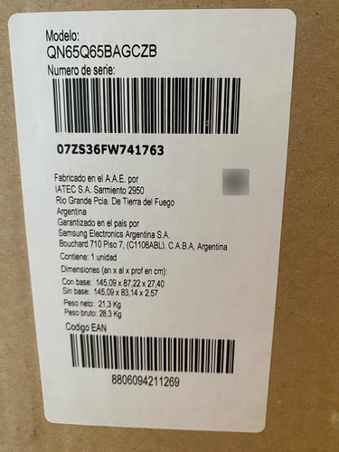 Tv 65 K Pantall Rota, Impecable, Sin Control,dos Días De Uso (Usado)
