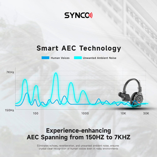 Fone De Ouvido Sem Fio Synco X5 P/intercomunicação Preto