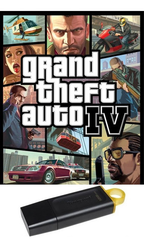 Pendrive 64gb Grand Theft Auto Iv Gta 4 Rockstar Full Dlc Pc