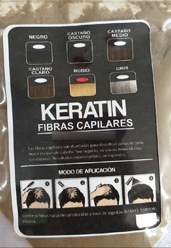 Fibras Capilares Keratin 12 Grs. (córdoba)