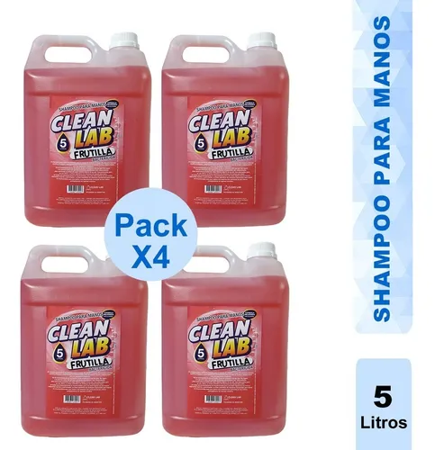 Jabon Liquido/shampoo P/manos X 5 Lts Bactericida Pack X 4.