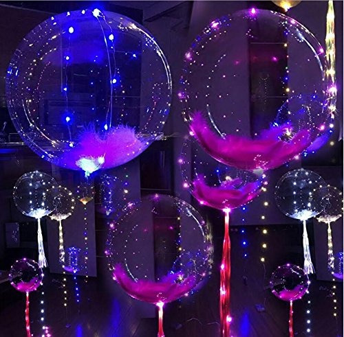 Paquete De 30 Globos Led Globos Iluminados Colores Mezclados