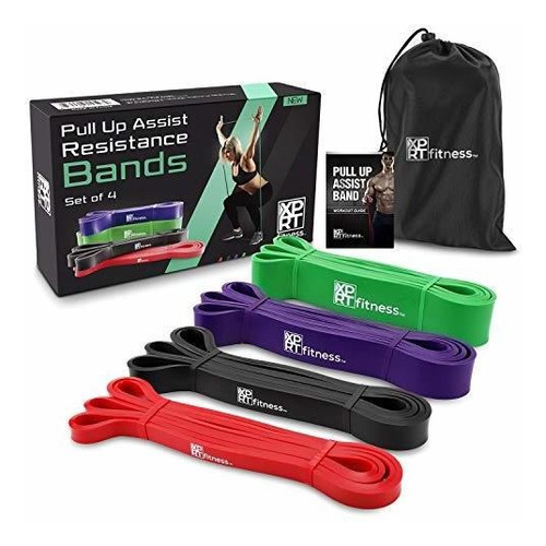 Pull Up Resistance Bands By Xprt Fitness Mobility Stretch Ba