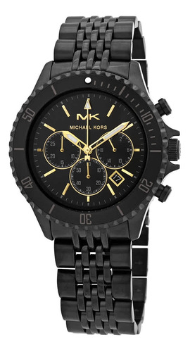 Reloj  Mk8750 Bayville Con  Cronógrafo Esfera Negra