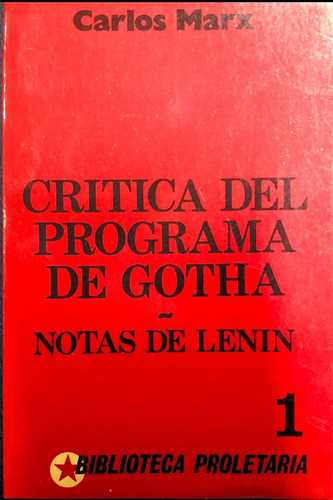 Critica Del Programa De Gotha - Marx, Karl
