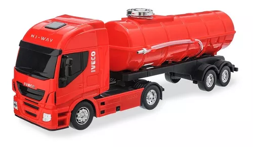 Miniatura Caminhão Brinquedo Infantil Iveco Tanque Gasolina