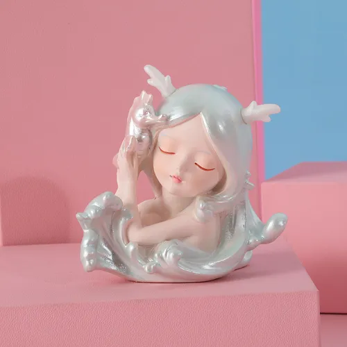 Ornaments, Figura De Sirena De Resina Para Regalar A Ocean G