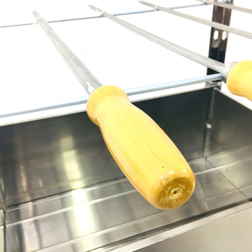 Kit Churrasqueira Inox Desmontável + 5 Espetos