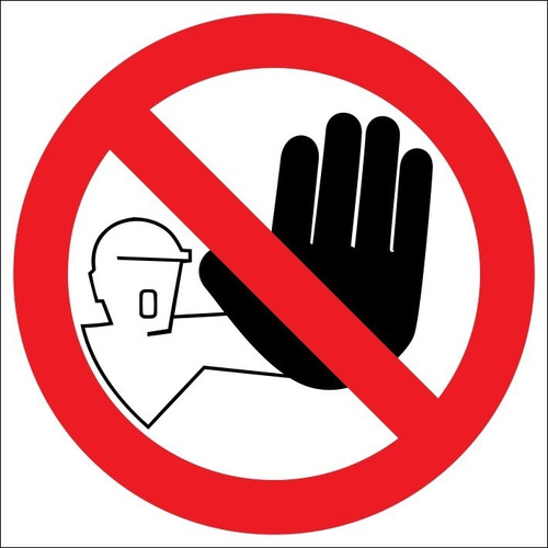Carteles Prohibición 30x30cm 10 Uds. Modelos A Elección