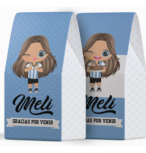 Kit Imprimible Argentina Nena Editable Incluye Invitación