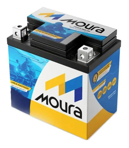 Bateria Moto Moura Ma5-d Nxr 160 Bros Flex On Esd