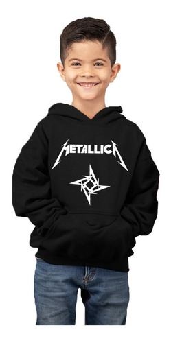 Imagen 1 de 3 de Pleron Estampado Niño Bandas / Metallica R494g494