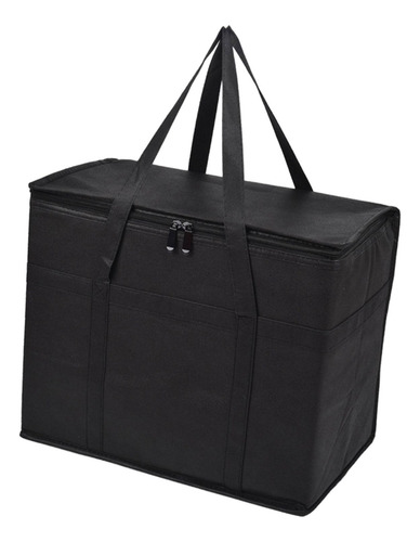 Bolsas De Comestibles Aisladas Negro Con Parte Inferior