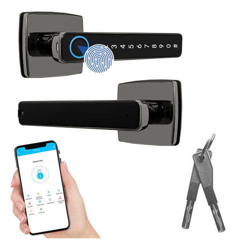 Smart Lock Door Tuya Smart App, Códigos De Acceso, Huella Di