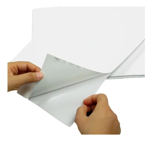Hoja De Papel Adhesivo X 100 Uds Tamaño Carta Para Impresora