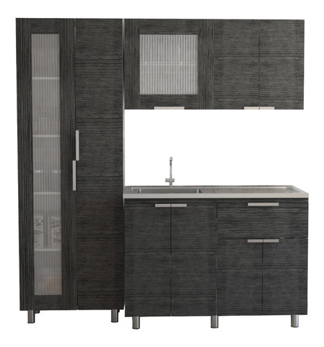 Combo3 Fendi-muebles Inferior+superior+alacena/ Roble Gris