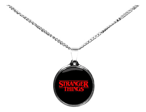 Collares Stranger Things Dije De  Zamak Y Cadena De Acero