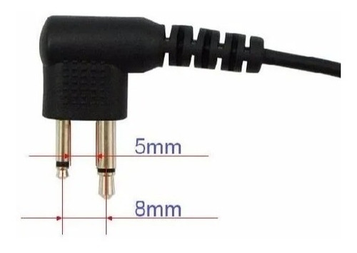Audífono Micrófono Tubular, (auricular) Para Radios Motorola