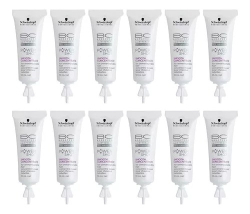 Ampollas Schwarzkopf Power Shot Smooth Repair Concentrate X1