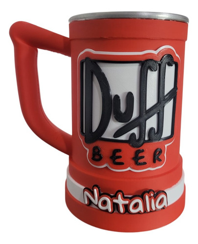 Vaso Jarra Chopp Duff Beer 500ml Rojo