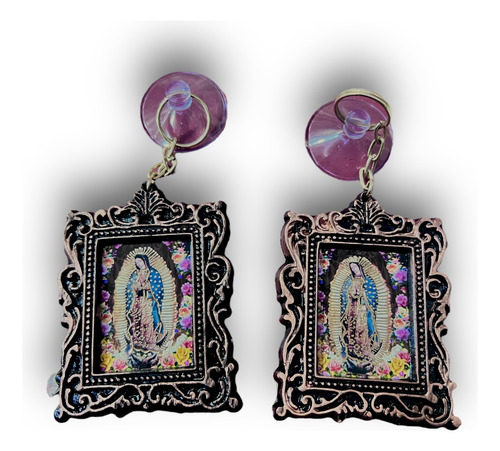 Recuerdo Mini Cuadro Con Chupón Virgen De Guadalupe (25 Pzs)