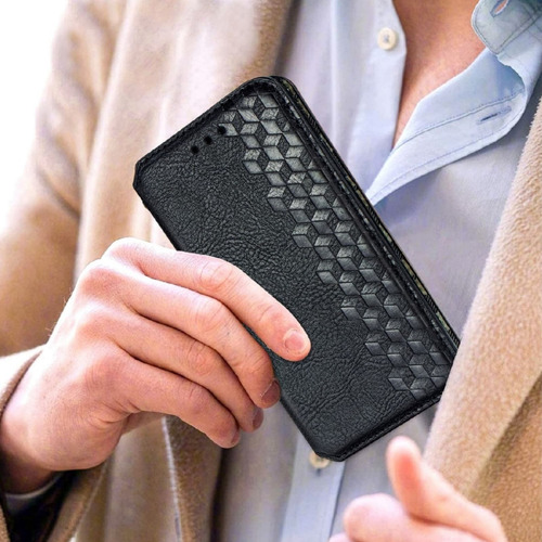 Funda De Piel Para Samsung A03 A13 A23 A33 A53 A73 A12 A22 A32 A52, Moderna Funda Magnética A Cuadros Con Ranura Para Tarjetas