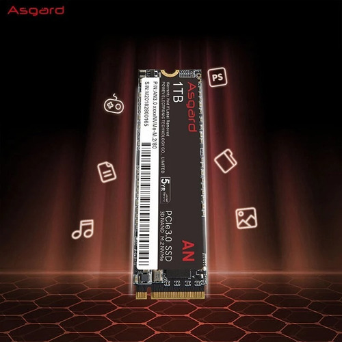 SSD Asgard 1er Terabyte y 3.0 M.2 NVME
