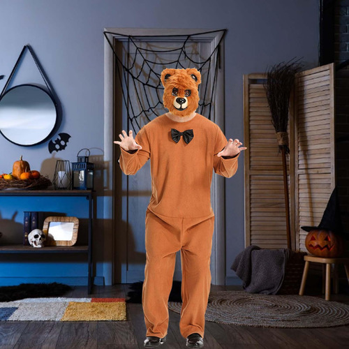 Fantasia De Urso Adulto Cosplay Macacão Fofo Para Festa