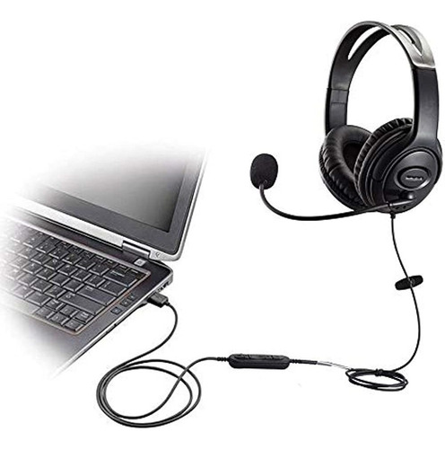 Mkj Auriculares Usb Pc Auricular Con Micrófono Con Cancel