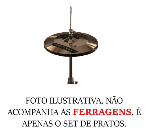 Imagem 3 de 3 de Prato Chimbal Bronz Projection Series Hi Hat 14 Liga B10