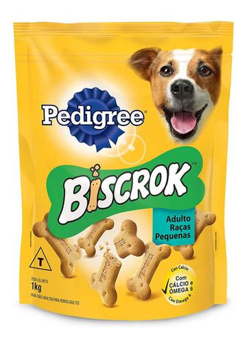 Biscoito Biscrok Para Cães Adultos De Raças Pequenas 1kg